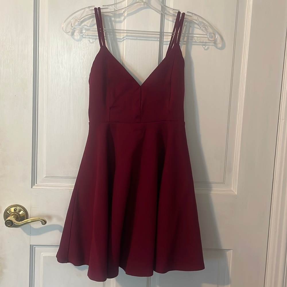 Maroon Cocktail Dress
